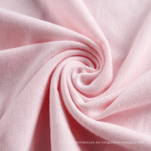 Tejido de punto de poliéster de spandex de jersey rosa personalizado